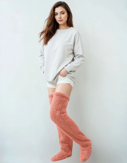 Calze cocooning colore rosa