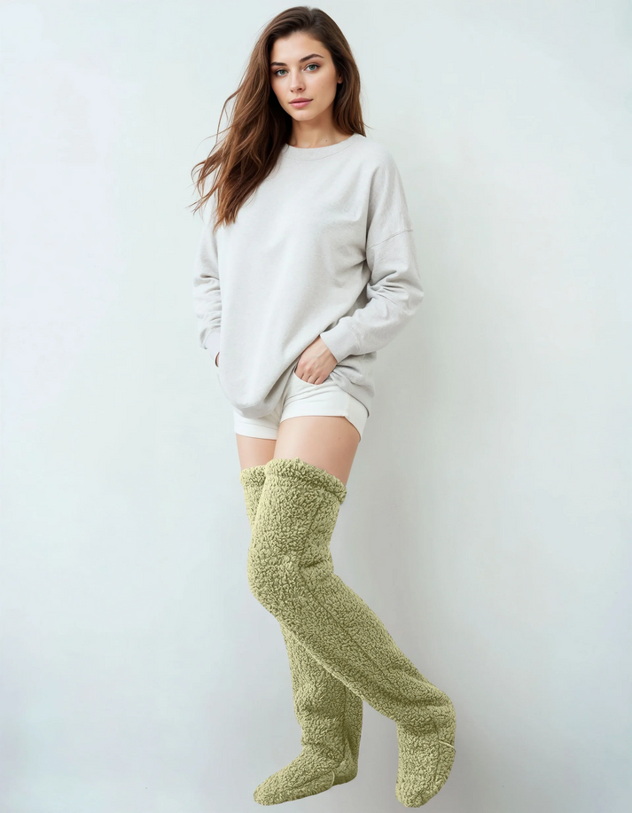 Calze cocooning colore verde