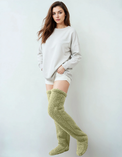 Calze cocooning colore verde