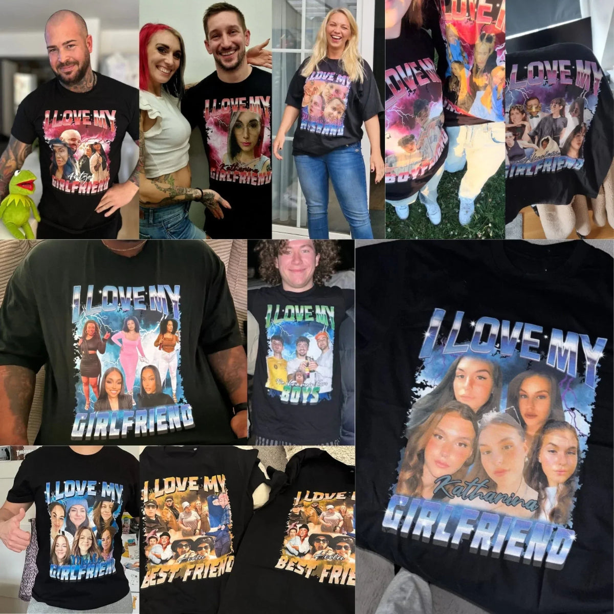 T-shirt personalizzata I Love My Girlfriend Veltene Milano