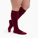 Calze a compressione in bambù - Bordeaux - Veltene Milano