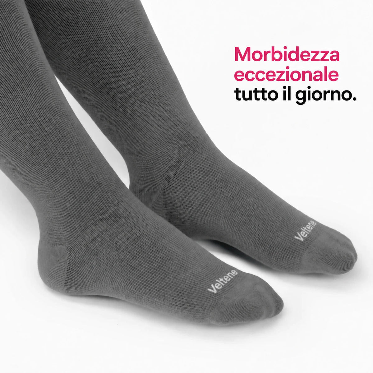 Calze a compressione in bambù - Grigio - Veltene Milano