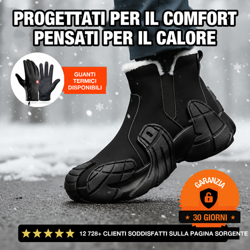 Stivali foderati impermeabili Veltene Milano nero