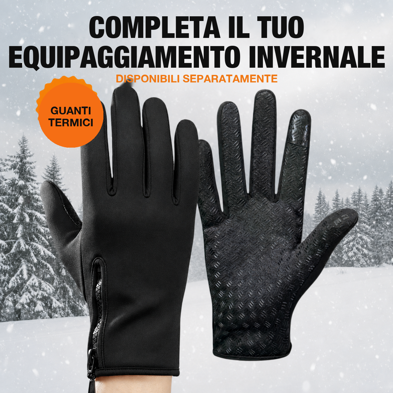Guanti termici disponibili separatamente