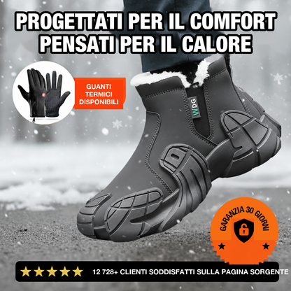 Stivali foderati impermeabili Veltene Milano grigio