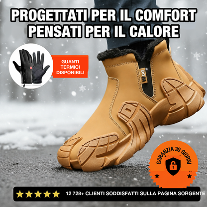 Stivali foderati impermeabili Veltene Milano cammello