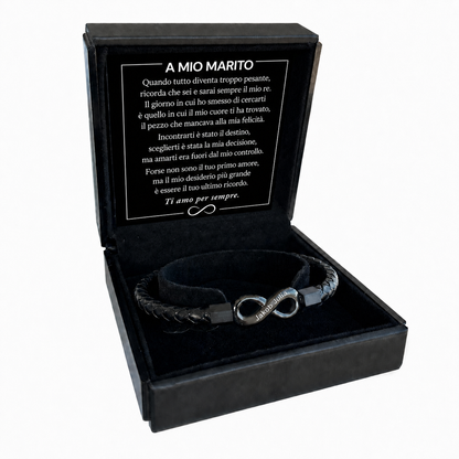 Bracciale Infinito Personalizzato — A mio marito — 1