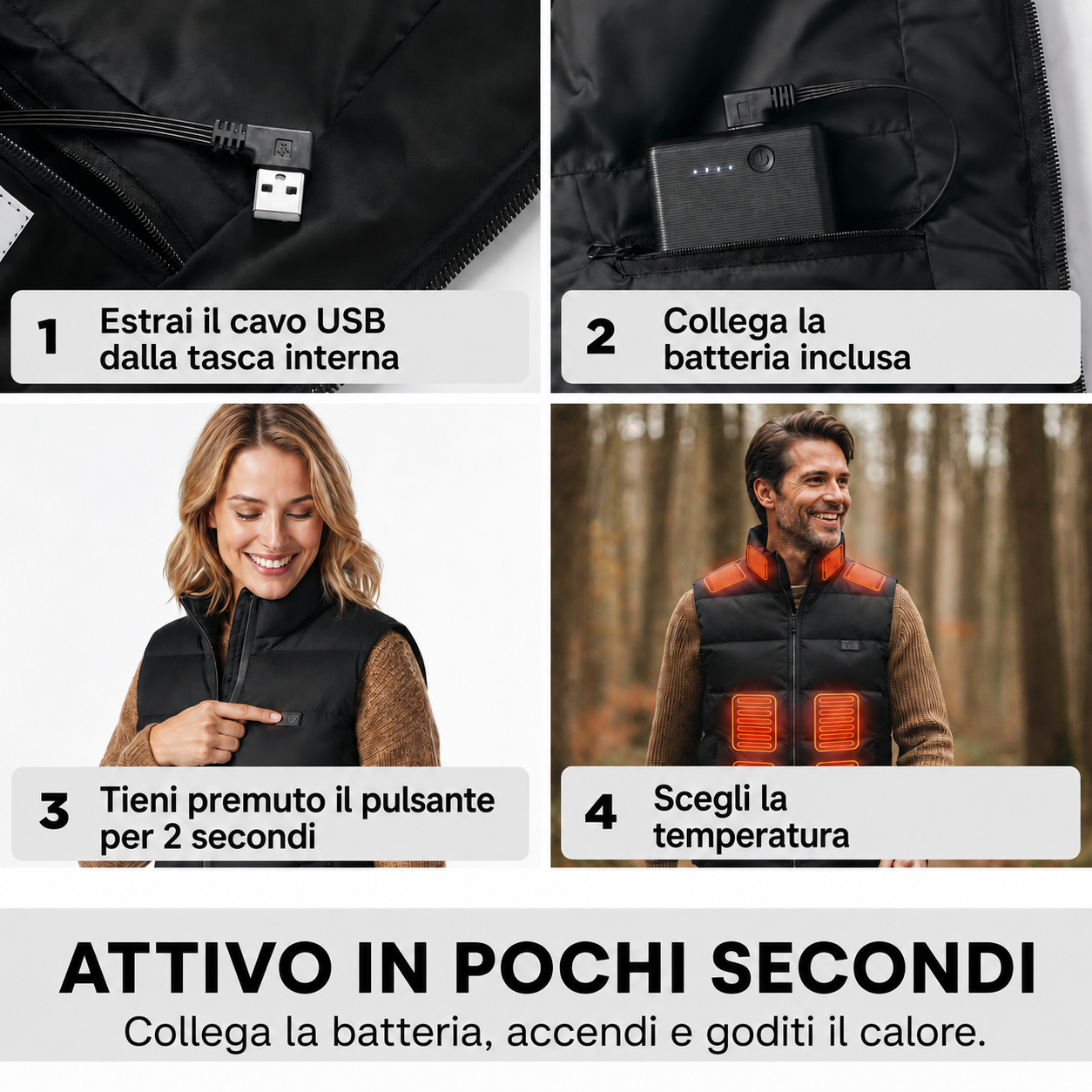 Gilet Riscaldante Veltene Milano Smart — 19