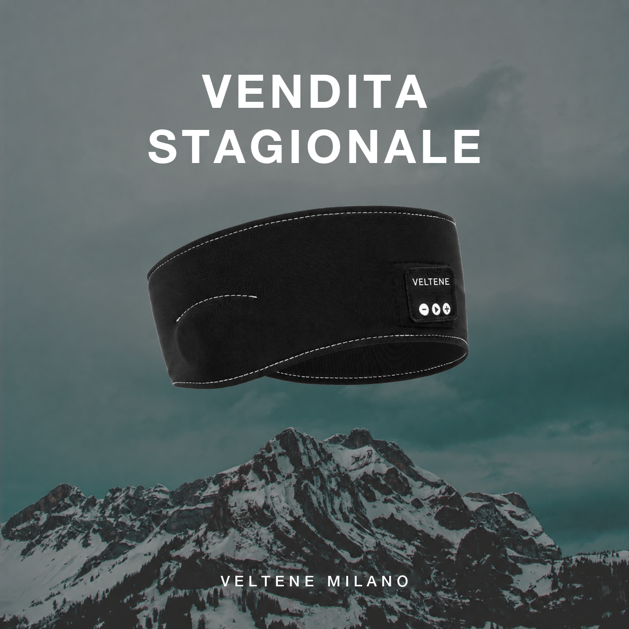 Fascia audio Bluetooth VelteneMilano SkiSound colore nero